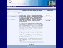 Tablet Screenshot of catholicumbrellapool.org